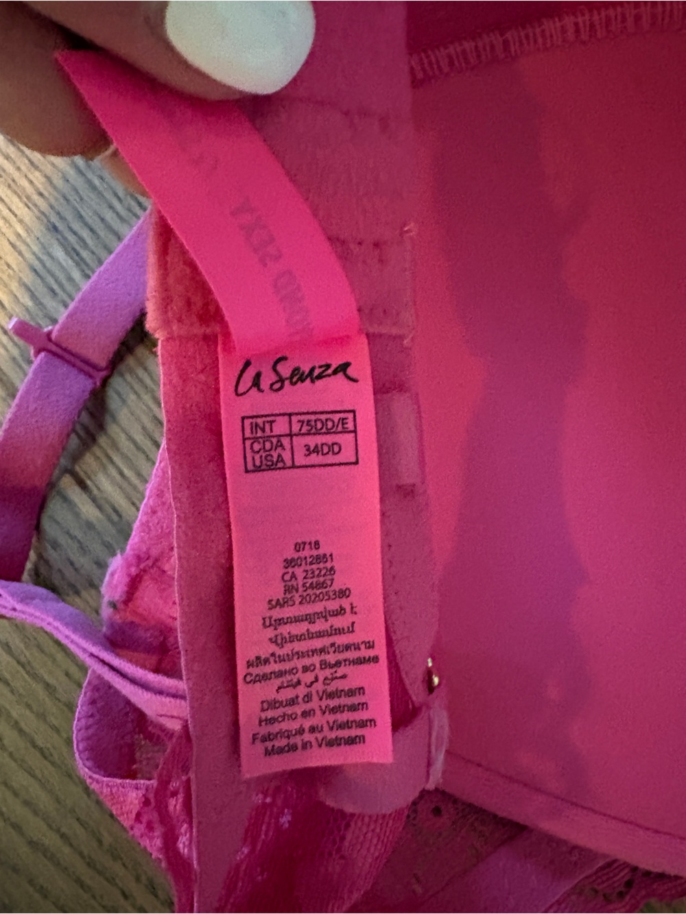 La SENZA Lace Push-Up Bra in Pink - Picture 5 of 5